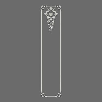 Set of stucco decor CPU-6-1 for vertical wall panel STAVROS