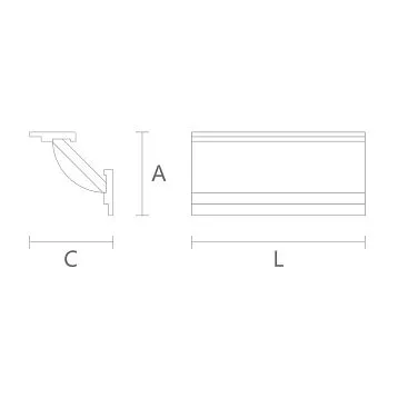 Wooden KZ-017 cornice 109&times;109 mm from MDF 'Prestige' class