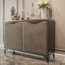 Wooden furniture leg MN-210, view on cabinet