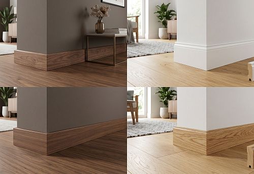 MDF skirting board with wood finish or wooden skirting board: how to choose the right option for your interior