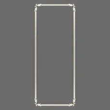 Polyurethane wall decor set CPU-1-4 from the Neoclassic collection with mirror vertical overlays and molding