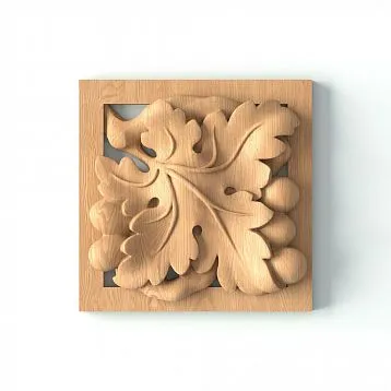 Decorative Rose from Oak R-067L