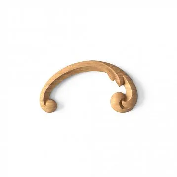 Carved wooden applique N-288R for facades, furniture, ceilings