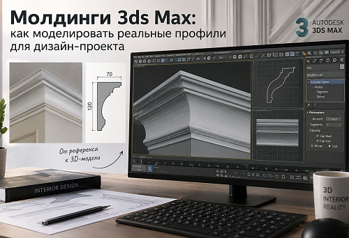 3ds Max moldings for design projects