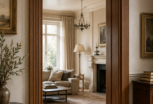 An opening without a door is not an empty hole: how to choose a wooden portal for the interior