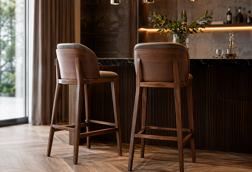 Buy bar stool legs: how to choose high wooden supports for a bar counter and bar area STAVROS