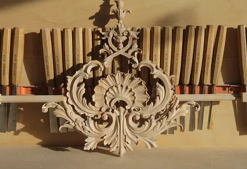 Elegant Wooden Ornament with Classic Motifs &ndash; An Elegant Solution for Interior Decoration.