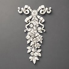 Polyurethane molding NPU-042 with 3D floral pattern for interior