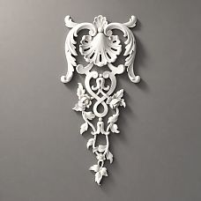 Molding decor NPU.VRS-005 &mdash; decorative overlay with smooth scrolls and floral motifs