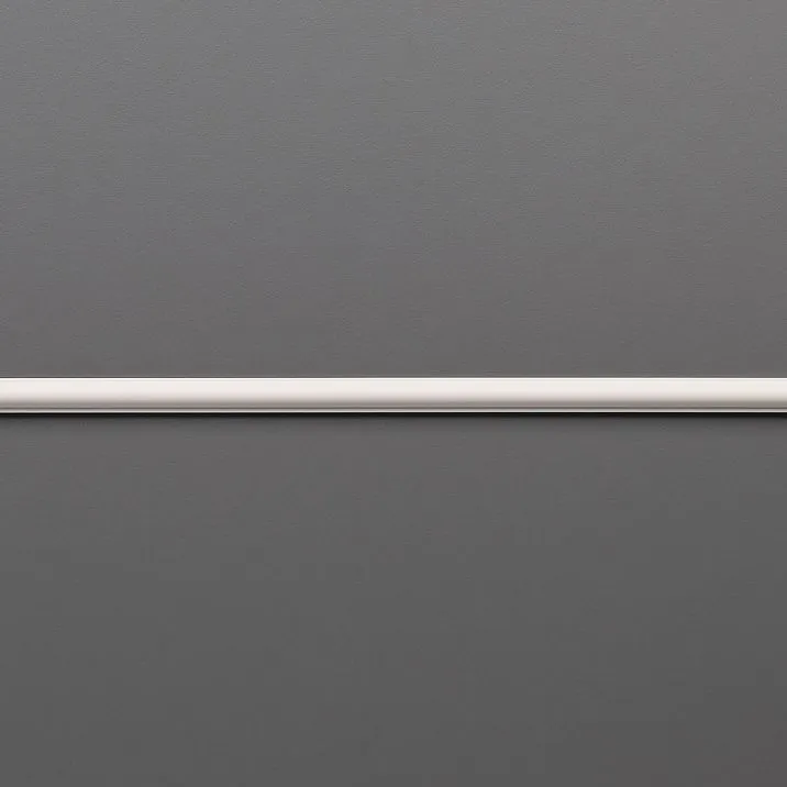 Classic interior with STAVROS polyurethane moldings on furniture fronts and walls &mdash; sliding wardrobe with decor in gray-beige tones