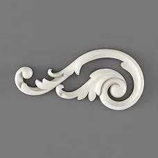 Relief decoration in wood grain from polyurethane