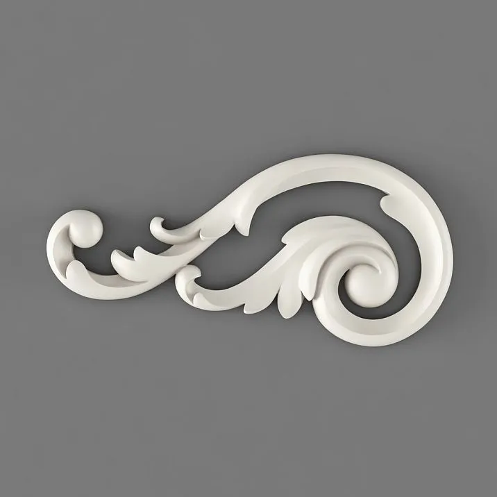 Relief decoration in wood grain from polyurethane