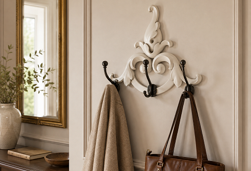 Classic hooks in the hallway: NPU-302 as a decorative backing &mdash; what to check before ordering