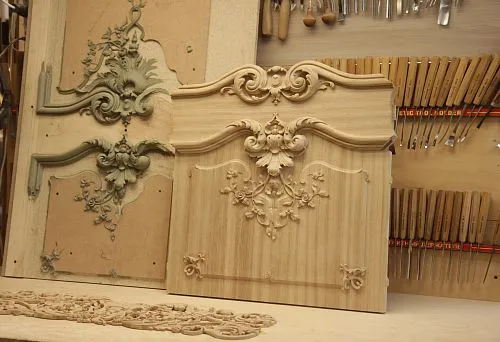 Harmonious interior design with wooden decor