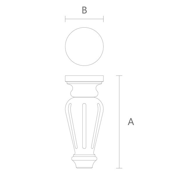 Геометрическая мебельная ножка MN-084 - 2