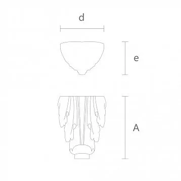 Classic carved legs. Carved furniture leg MN-003 from solid wood
