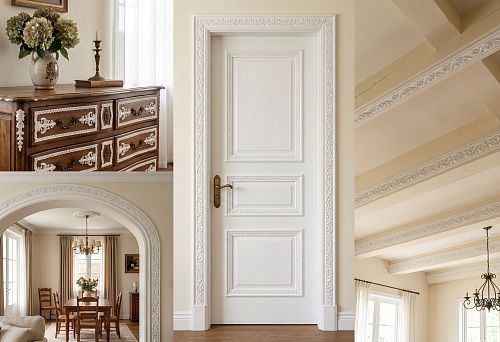 Openwork polyurethane molding: how to choose decorative tape for furniture, doors, arches, and ceiling beams