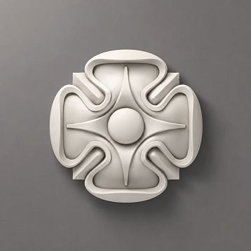 Elegant polyurethane rosette for wall moldings and classic interior decoration RPU-003 buy