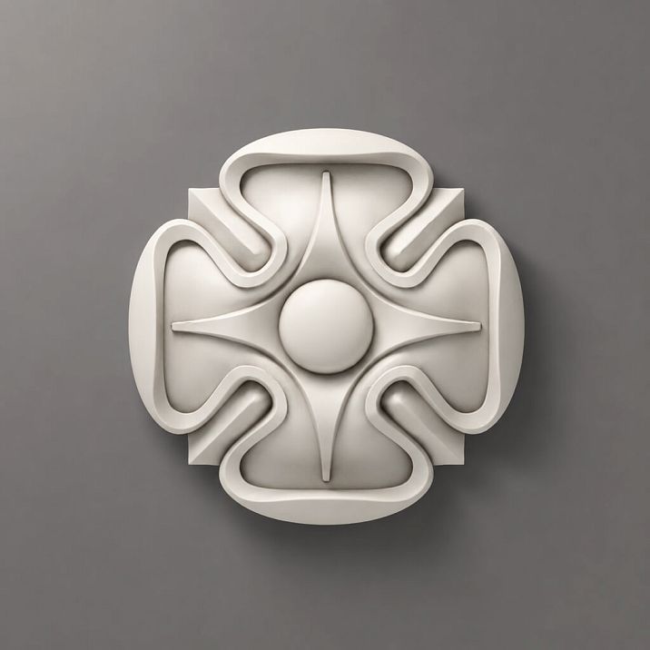 Elegant polyurethane rosette for wall moldings and classic interior decoration RPU-003 buy