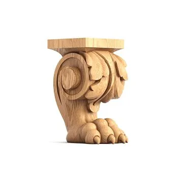 Carved furniture leg MN-006
