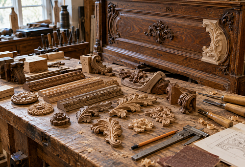 Decorative elements for antique furniture: how to find a replacement for lost wooden decor