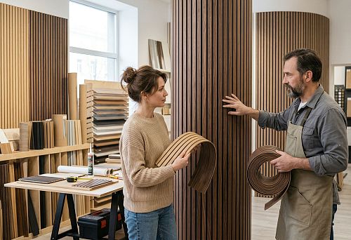 Buy flexible slats: how to choose a solution for walls, columns, and radius surfaces