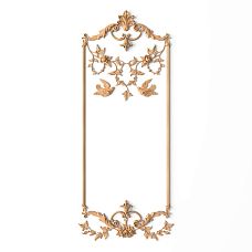 C-049 wooden decor set - a set of 18 carved appliqu&eacute;s of different sizes and shapes