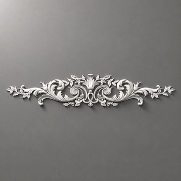 Molding decor NPU.VRS-013 &mdash; decorative polyurethane element with classic scrolls