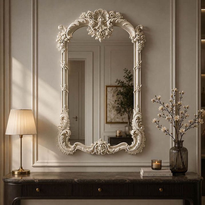 Mirror Louis 008-003 in wooden frame