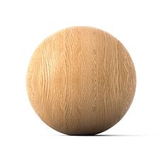 Wooden ball KN-004 with a mounting hole for a rod