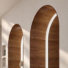 Slat panels for painting and tinting for residential, office, and commercial interiors.
