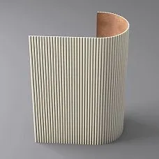 Primed MDF slatted panel PAN-004. Slatted panels. Image 69d65d19d2a4b