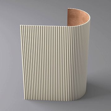 Primed MDF slatted panel PAN-004