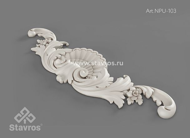 Carved cover plate из полиуретана NPU-103 - 1