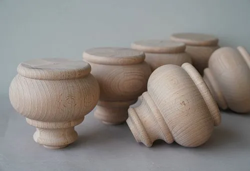 Examples of furniture elements in a natural style.