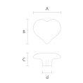 Furniture handle из массива Heart HL-045 - 2