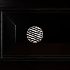 Pioneer HL-051 furniture handle made of solid beech with decorative coating, angular silhouette for kitchen cabinets and case furniture.