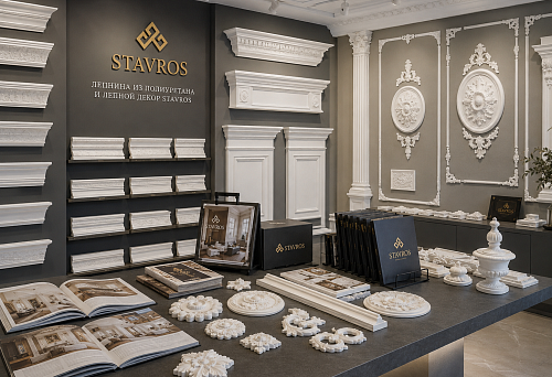STAVROS polyurethane stucco: buy decorative molding for interior and facade