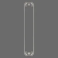 CPU-8-1 'Summer Garden' Molding Decor Kit &mdash; vertical panel with floral baskets and leaf ornament