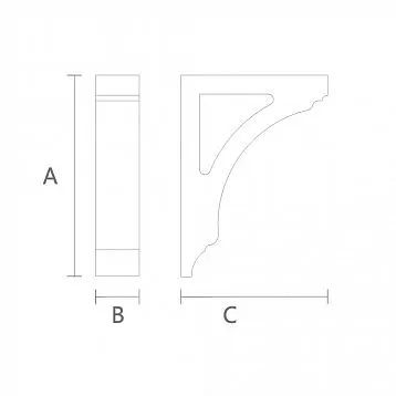 Smooth bracket KR-059 for an elegant interior