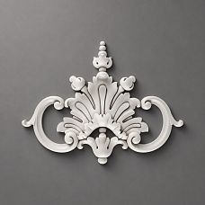 NPU-244 Molded Decoration &mdash; an elegant polyurethane overlay with detailed classical scrolls.