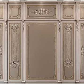 Carved appliqu&eacute; N.VRS-006 from solid oak &ndash; decorative element for furniture