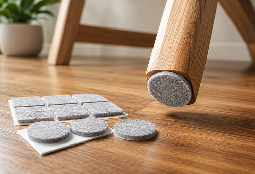 Buy self-adhesive furniture pads &mdash; protect floors from scratches