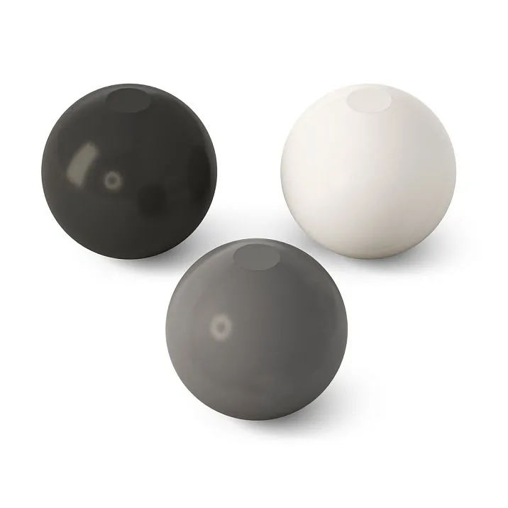 Spherical furniture legs MN-235M in three colors: black, gray, white