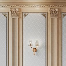 Carved batten K-105 on the wall