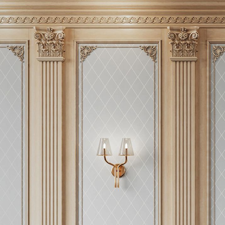 Carved batten K-105 on the wall