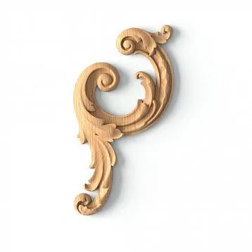 Wooden carved inlay N-459L for furniture, ceiling, wall, cabinet, kitchen decoration