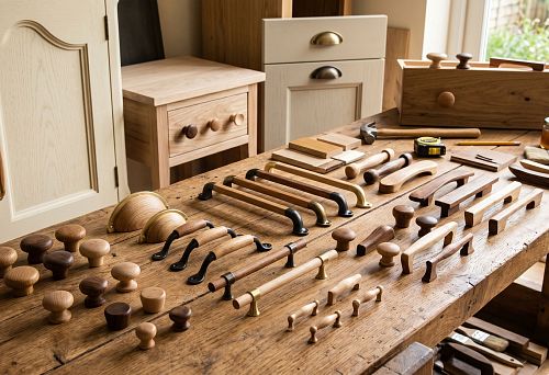 Set of wooden furniture handles: how to choose a set for kitchen, cabinet, chest of drawers and nightstand