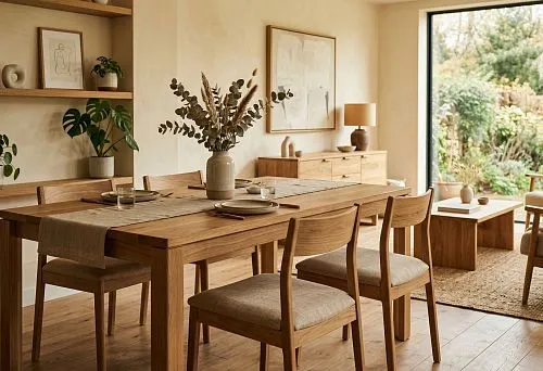 Modern solid wood furniture: how to combine natural wood, laconic forms, and a warm interior