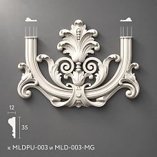 Polyurethane decoration NPU-409, molding element, decorative interior detail